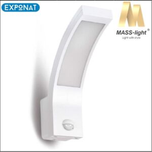 Vrtna zidna LED svjetiljka sa senzorom MASS-light ST53 3000K bijela