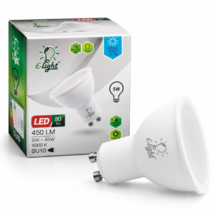 LED žarulja E-light GU10 5W 6400K