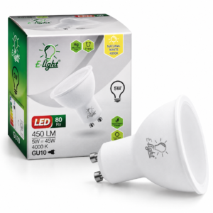 LED žarulja E-light GU10 5W 4000K