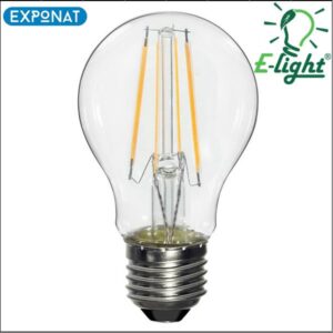 LED žarulja E-light filament A60 6W E27 3000K dimabilna