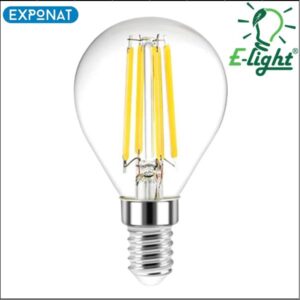 LED žarulja E-light filament G45 4W E14 3000K