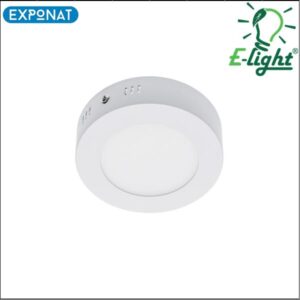 LED panel E-light 6W okrugli nadgradni 6500K