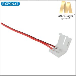 Konektor za LED traku MASS-light 8mm 2 pina sa kabelima