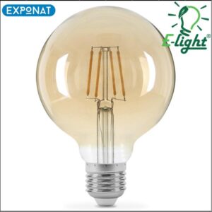 LED žarulja E-light filament G95 4W E27 2700K