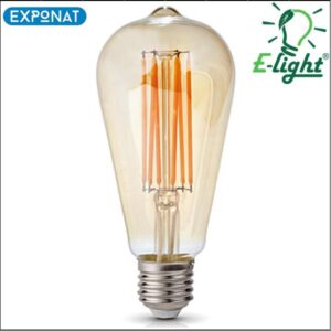 LED žarulja E-light filament ST64 6W E27 2700K dimabilna