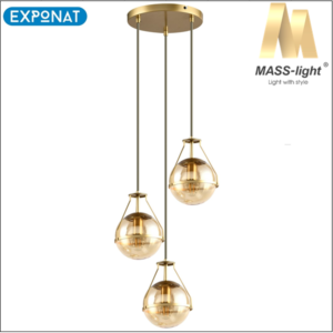 Visilica MASS-light Parma ML-6397-3 okrugla zlatna