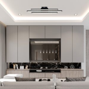 LED luster E-light Santos EL-164A-03 crni