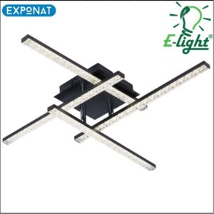LED luster E-light Santos EL-165A-04 crni