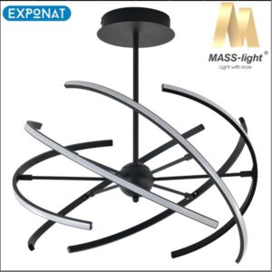LED luster MASS-light Melody ML170856-6 50W 4000K crni
