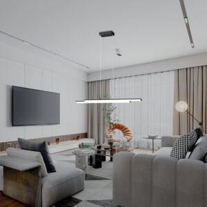 LED visilica E-light Recife EL-25118-02P 30W crna