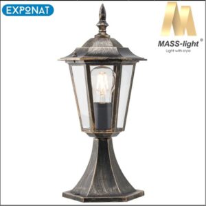 Vrtna stupna svjetiljka MASS-light Wolton ML-1003 zlatna