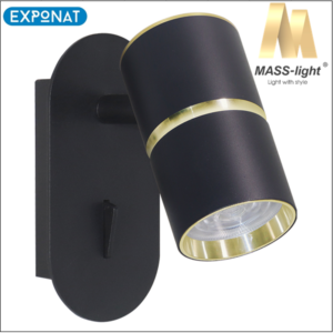 Zidna svjetiljka MASS-light Genesis ML-2170-01W crna