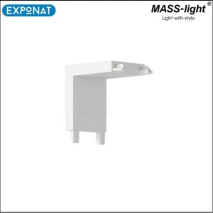 Konektor za tračnu rasvjetu MASS-light Magnetic Ultra L strop-zid bijeli