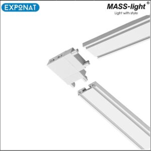 Konektor za tračnu rasvjetu MASS-light Magnetic Ultra L bijeli