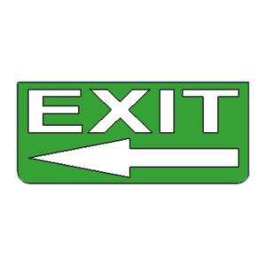 Naljepnica piktogram izlaz lijevo