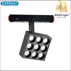 Tračna svjetiljka MASS-light Magnetic Spotter ML-3005-12W 4000K crni