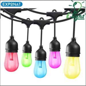 Rasvjetni lanac sa grlima i žaruljama E-light 10M RGB