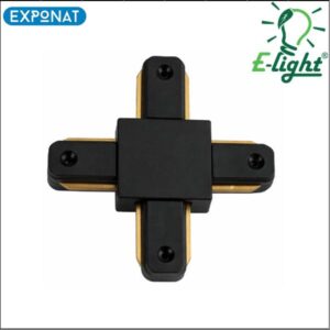 Konektor za tračnu rasvjetu E-light GU10 X crni